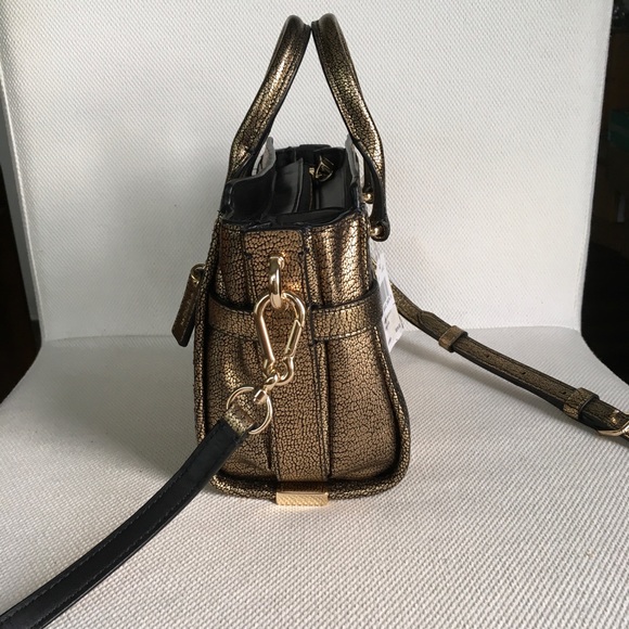 NWT COACH SWAGGER 20 IN METALLIC PEBBLE LEATHER 35990 - Picture 9 of 15